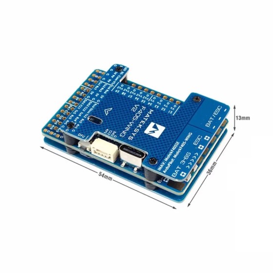 Original Matek Mateksys F405-WING-V2 Baro OSD Blackbox ArduPilot INAV RC Fixed Wing Drone Accessories for Airplane Model